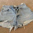 ZARA High Rise Denim Shorts Photo 0