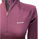 Columbia  Women's "Heavyweight" Omni-Heat Half Zip Burgundy Shirt (#11) Photo 4