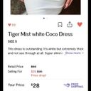 Tiger Mist Tiger Most White Coco Dress  Photo 1