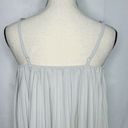 Victoria's Secret  Angels Sz S/M Gray Sheer Babydoll Pleated Chiffon Nightie Photo 7