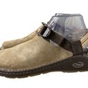 Chaco Shoes Womens 9 Tan Brown Toecoop Brown Suede Leather Clogs Straps Outdoors Photo 1