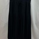 Vince  Black Drop Waist Pleated Neutral Minimalist Midi Dress NWOT Size XL Photo 3