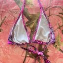 Venus vintage y2k purple paisley floral patterned bikini top  Photo 7