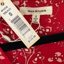 Max Studio NWT  Red&White Wrap Dress / Size Small Photo 4