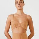 Bardot NWT  Athena Crop Top in Chestnut US Size 8 Medium NEW Photo 0