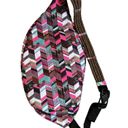 KAVU NWOT  Rope Sling Compact Lightweight Crossbody Bag One Size, Sunset Blocks Photo 1