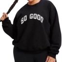 Good American  Black "So Good" Oversized
Sweatshirt(Size XS) Photo 0