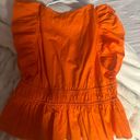 Boutique Orange Top Size L Photo 1