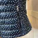 Tommy Hilfiger  Womens Puffer Vest packable Size small Navy Polkadot Quilted Photo 5