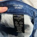 Max Studio  Indigo High-Rise Skinny Jeans. Photo 2