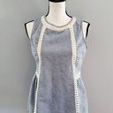 Doe & Rae  Sleeveless Blue Jean Striped Top L Photo 0