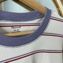 Madewell  (Re)Sourced cotton swing sweatshirt in purple stripe Photo 4