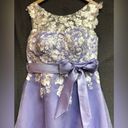 Jaden lilac dress with white upper shoulders tulle with flowers Size 16 Photo 9