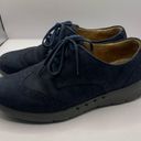 Clarks  Artisan UNSTRUCTURED Women's Blue Suede/Leather Oxford Lace Up Shoes 7M Photo 2