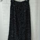 T Tahari  Black White Polka Dot Print Wide Leg Cropped Pants Size S Photo 6