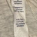 Lululemon  T-Shirt Women's 2 Athletic Pima Cotton Heather Grey & Dark Grey Photo 6