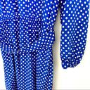 Talbots  Vintage Mock Neck Belted Polka Dot Dress Size 4 Photo 4