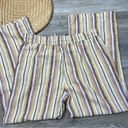 Krass&co Naturals D& linen striped wide leg pants stretchy drawstring waist Photo 2