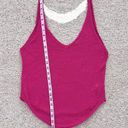 Free People Beach Fuchsia Boucle Sweater Knit Tank Top Photo 5