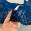 Apt. 9  Blue Floral Lacy Bra Size 36D Photo 3