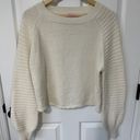 Pink Lily Cream sweater Photo 1