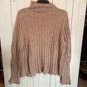 Madewell  Donegal Evercrest Turtleneck Sweater Pink Size XXL Photo 3