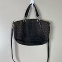 Coach  F36625 Black Canvas Leather Kelsey Handbag Purse Satchel Crossbody classic Photo 2