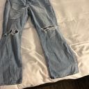 American Eagle Outfitters 90s Boot Cut Light Wash Distressed Flare Jeans Size 16 Photo 2