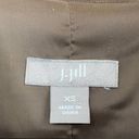 J.Jill  Silk Linen Blend Lightweight Jacket Blazer 3/4 Sleeves Brown Womens XS Photo 4