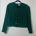 Houndstooth Vintage Lady Dorby Green  Button Up Blazer Jacket Photo 0