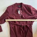 City Chic NWT  Audrie Collarless Textured Jacket in Oxblood‎ Size 20 Photo 9