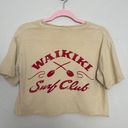 Surf Style Vintage Small Waikiki Surf Club Tee Crop Top Hawaiian Shirt  Tshirt Photo 4