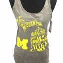 Sideline Apparel  University of Michigan Tank Top, Gray, Yellow, Medium Photo 0