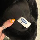 Old Navy  Black Faux Fur Chunky Bucket Hat Photo 2