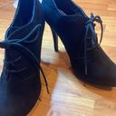 X-Appeal X•Appeal Black Suede Bootie Heels Size 39 Photo 4