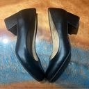 Naturalizer  Donelle Black Leather Block Heels size 8.5 Photo 1