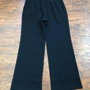 Emporio Armani  • black wide leg trousers textured woven pleated mid rise Photo 5