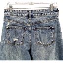 Pilcro  Jeans Womens 25 Blue Mom High Rise Distressed Denim Stretch Relaxed Photo 4