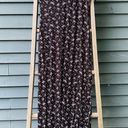 Pretty Little Thing NWT  black ditsy floral split detail maxi dress size/6 Photo 8