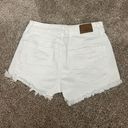 American Eagle White Ripped Jean Shorts 00 Photo 1