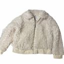 BCBGeneration  Zip Front Faux Fur Jacket in Cream Photo 12