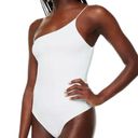 Babaton Aritzia  Women’s Size XS White Contour One-Shoulder Cami Bodysuit Photo 5
