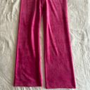 Juicy Couture Pink Velour Low Rise Straight Leg Pants Photo 2