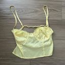 Beginning Boutique Yellow Crop Top Photo 1