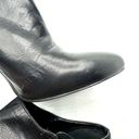 Ralph Lauren  Black Leather Heeled Bootiee Casual Chic Classic Round Toe Size 5.5 Photo 3