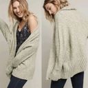 Anthropologie Anthro Angel of the north sage green cotton alpaca blend long cardigan sweater M Photo 2