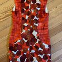 Tracy Reese retro mid-century orange circle print cap sleeve silk sheath dress -6  Gently used in very good condition.  New York size women’s 6. 100% silk. Photo 8