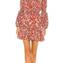 Alexis  orange Rosewell Tiered High-Neck Floral Cocktail Dress size M Photo 1