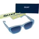 Quay  No Apologies SUNGLASSES Artic Tort Frame Blue Gradient Lens Limited Edition Photo 0