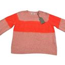 ALLSAINTS NEW With Tag All Saints Lou Uno Jumper Stripe Colorblock Crewneck Fuzzy Sweater Photo 7